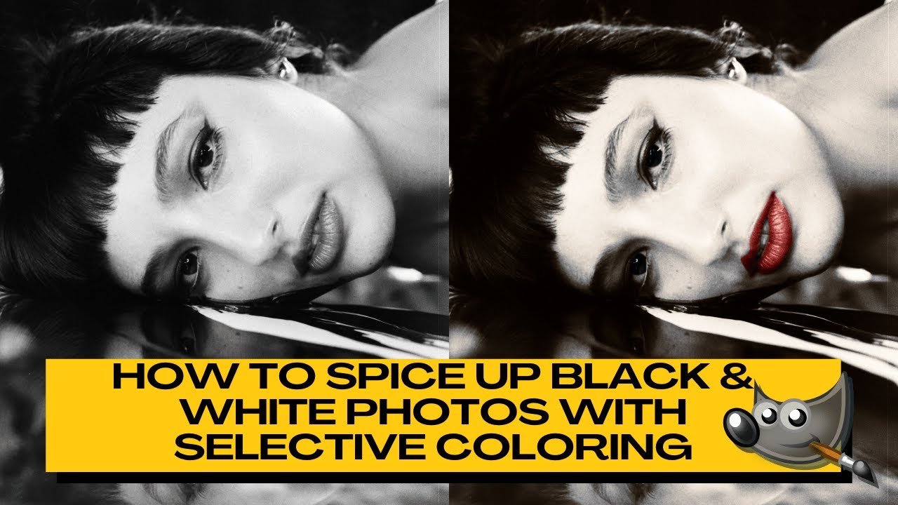 GIMP: How to Spice Up Black & White Photos with SELECTIVE COLORING