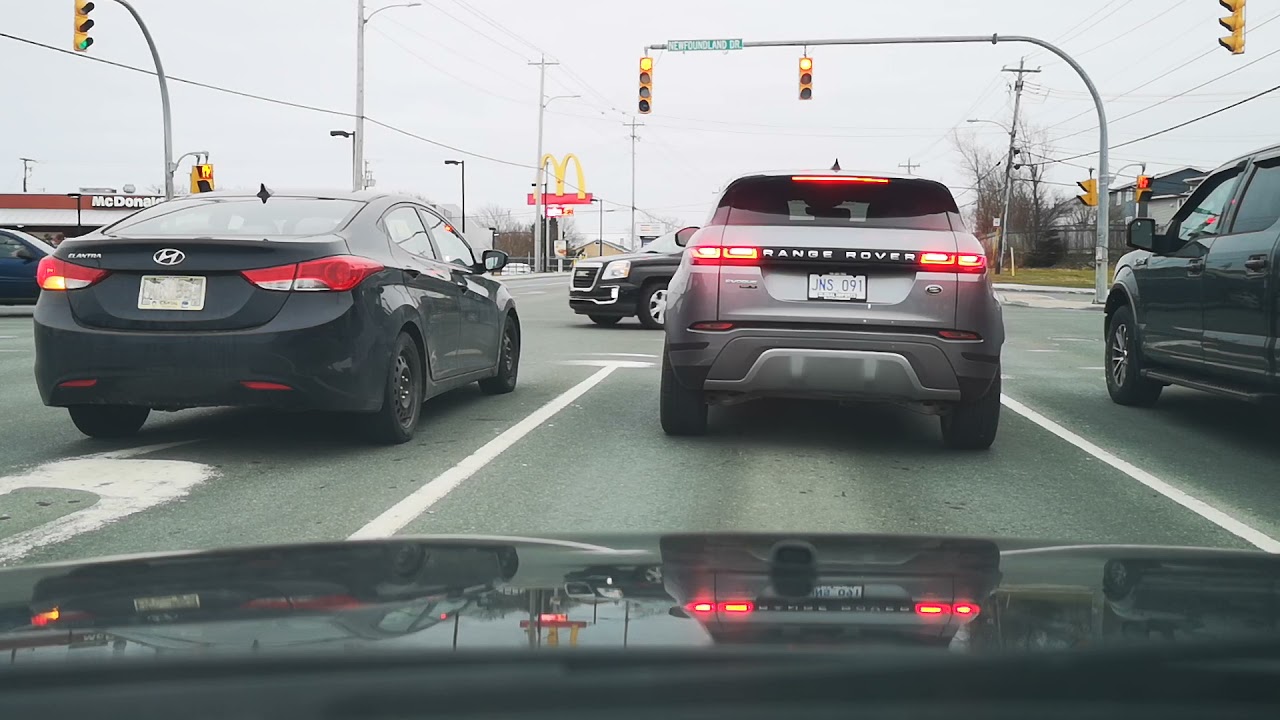 Driving down Torbay Rd to Sobeys St.John's Newfoundland