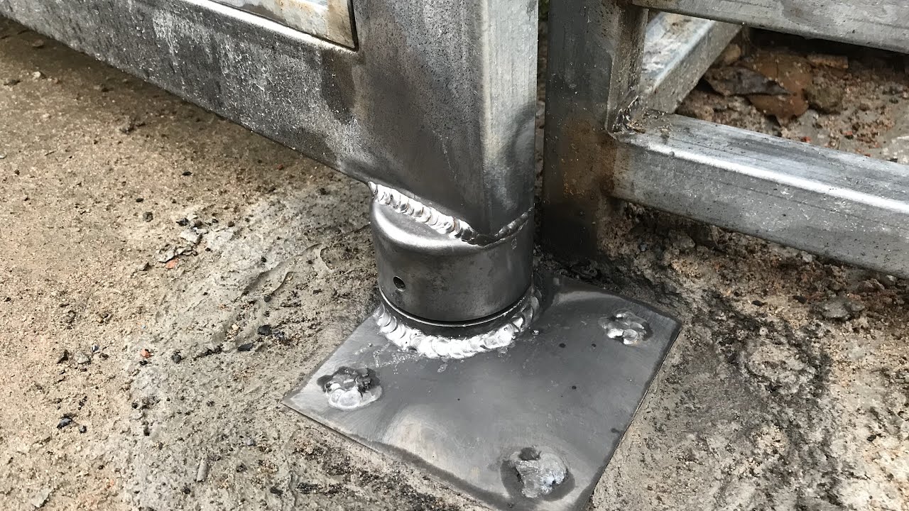 Hướng dẫn cách hàn bản lề trục xoay cửa cổng đúng cách