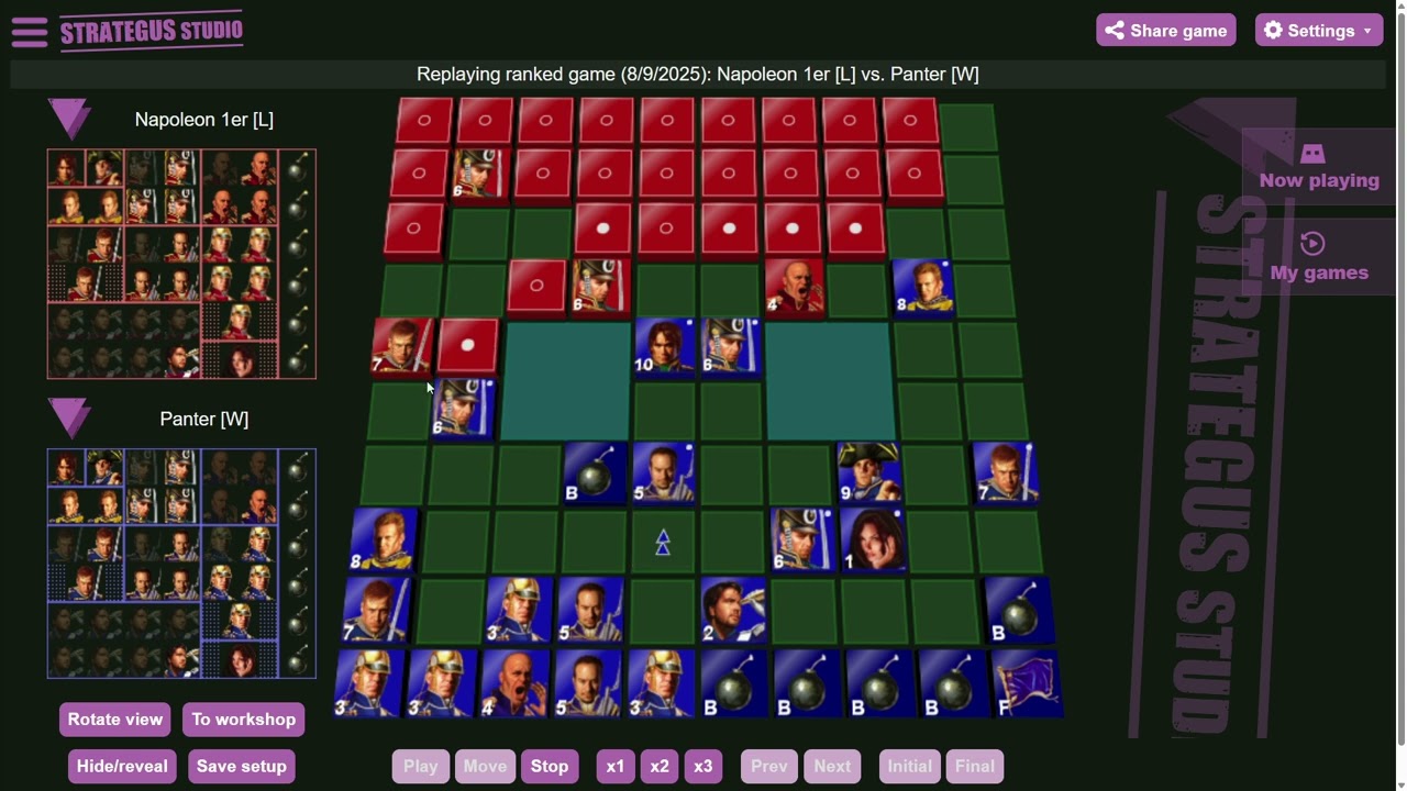 Ranked game against Napoleon 1er