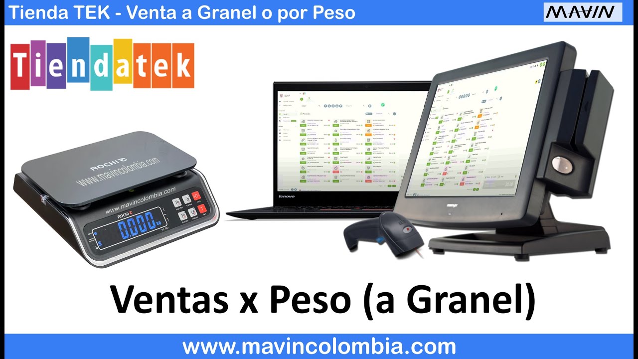 Cómo vender productos a granel en TiendaTEK gracias a la App de Conexion de basculas PV-COM