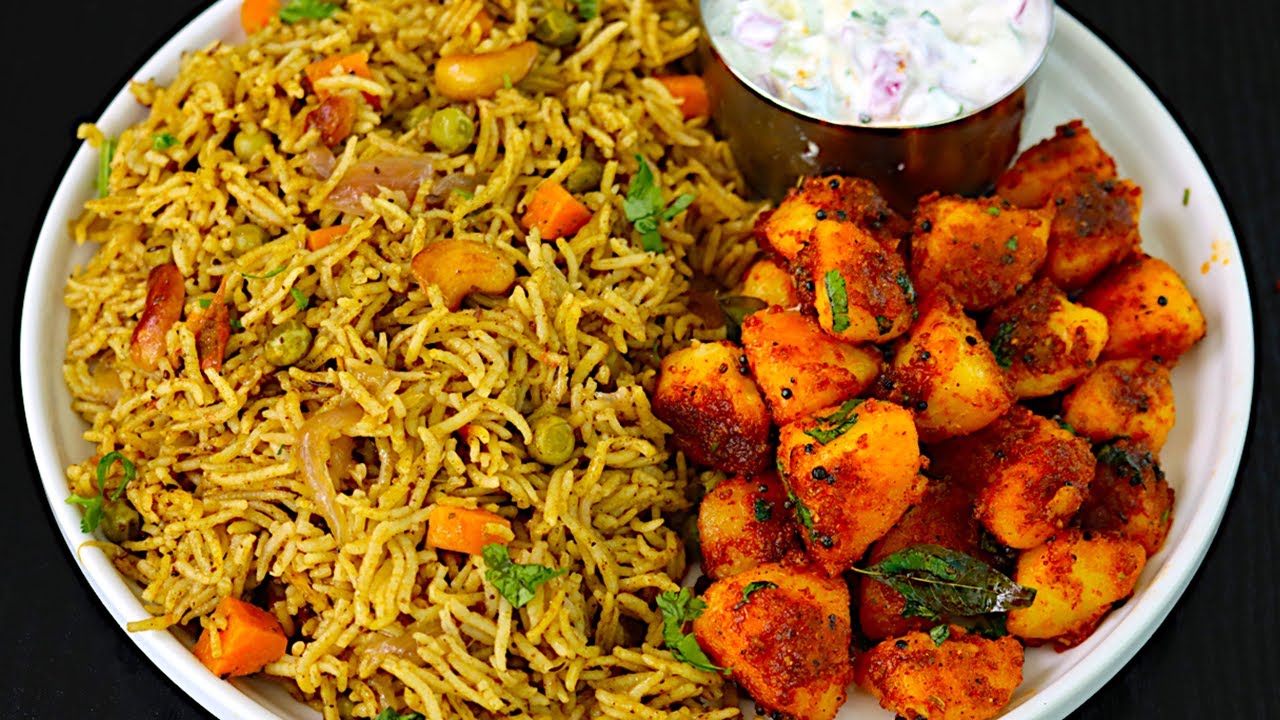 பிரியாணி சுவையை மிஞ்சும் புதினா சாதம், உருளைக்கிழங்கு வறுவலும்👌|  Lunch Box Recipe | pudina sadham
