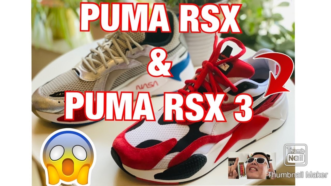 Puma RSX &ldquo;Space Agency&rdquo; NASA & Puma RSX3 &ldquo;Super&rdquo; High risk red -On feet Look book
