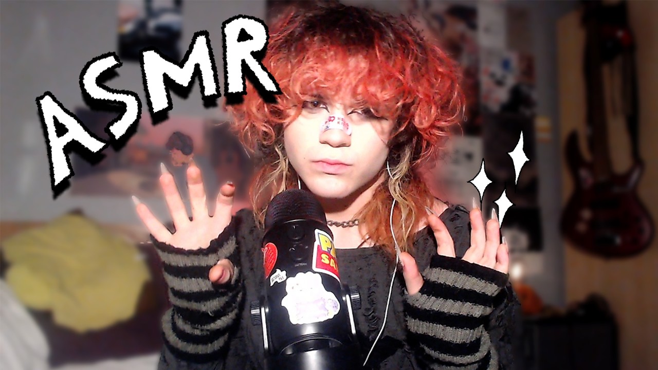first asmr video!!! (nails, scratching, tapping, mouth sounds)