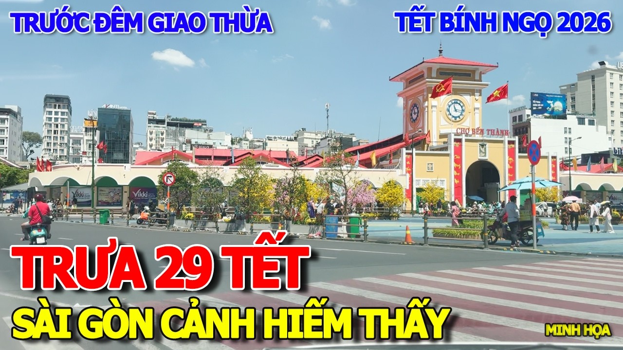 BẤT NGỜ SÀI GÒN 29 TẾT TRƯỚC ĐÊM GIAO THỪA - CẢNH TƯỢNG HIẾM THẤY CHƯA TỪNG CÓ CHỢ BẾN THÀNH TAO ĐÀN