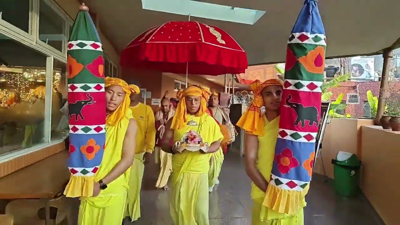 Inauguration of Feeston for Srila Prabhupada temple Parikrama at ISKCON Kathmandu