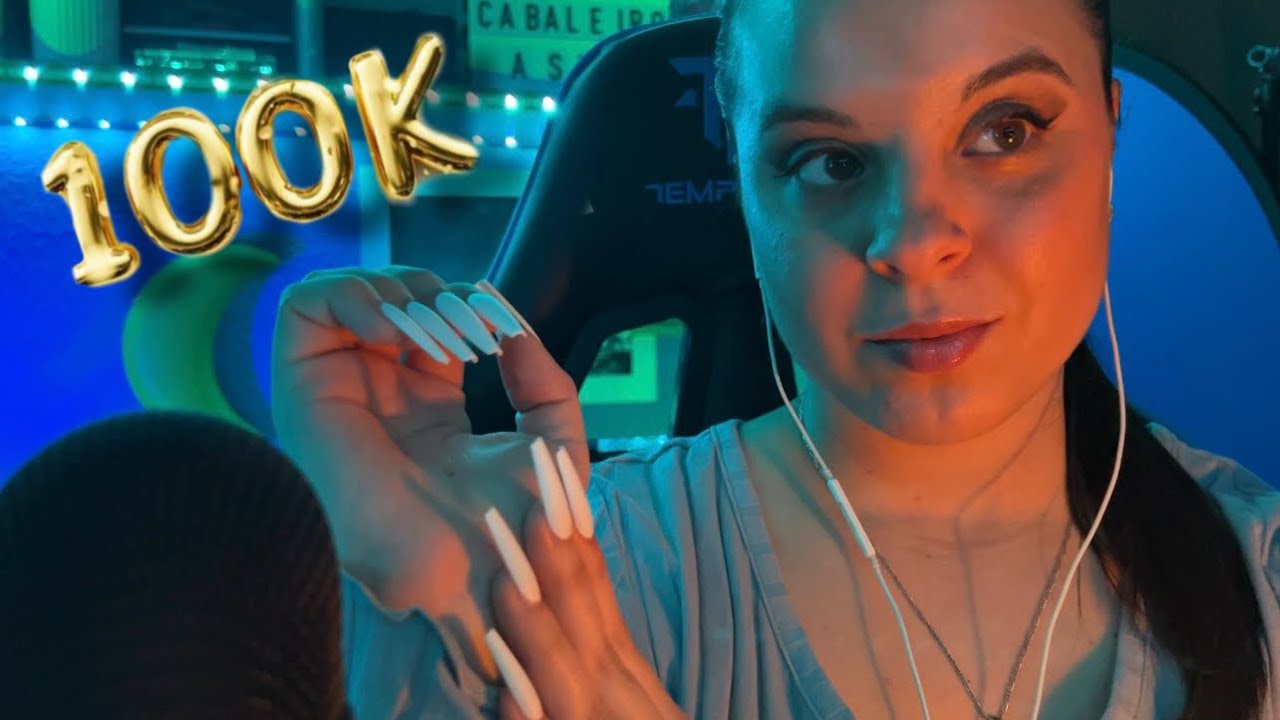 ASMR TOP 100 Triggers con uñas XL ~ especial 100k ♡