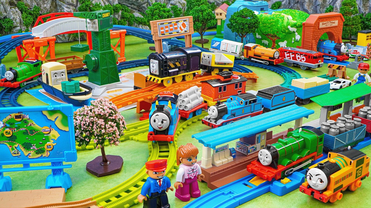Plarail Shinkansen ☆ Construction of multi-purpose Takara Tomy 3-lane Subway Base Control Center