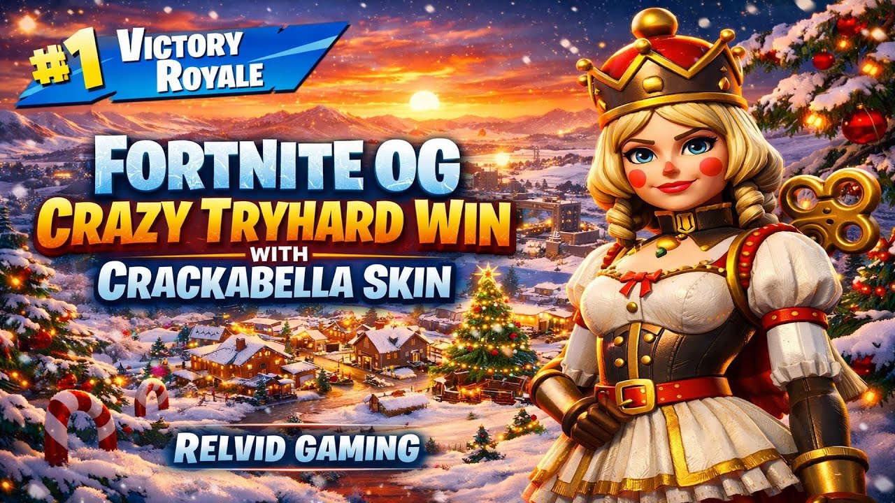 FORTNITE WINTERFEST CRAZY TRYHARD WIN🏆 WITH CRACKABELLA SKIN!!!❄️🎄|PART 3|🎄