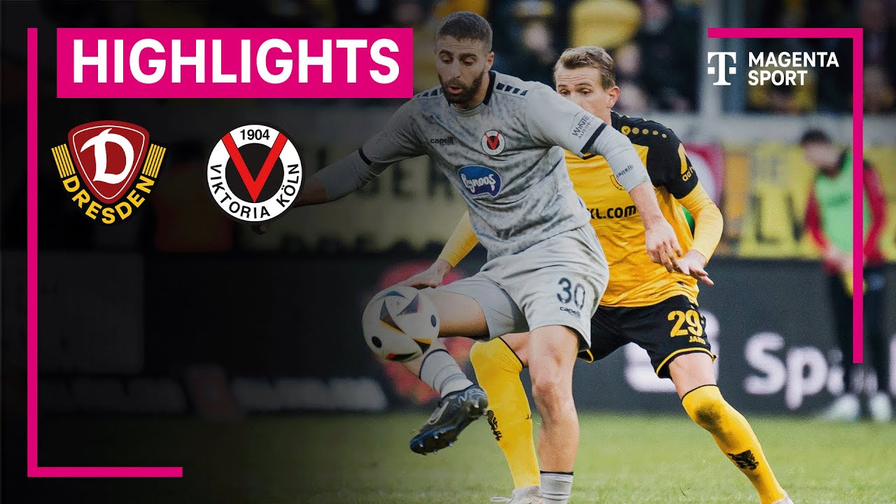 Dynamo Dresden - FC Viktoria Köln | Highlights 3. Liga| MAGENTA SPORT