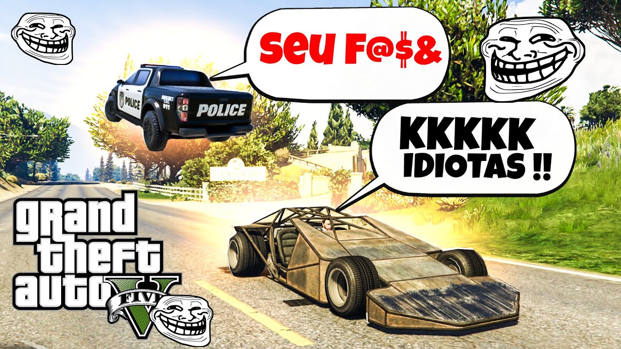 DEI FUGA NA POLICIA COM O CARRO RAMPA NO GTA RP !!