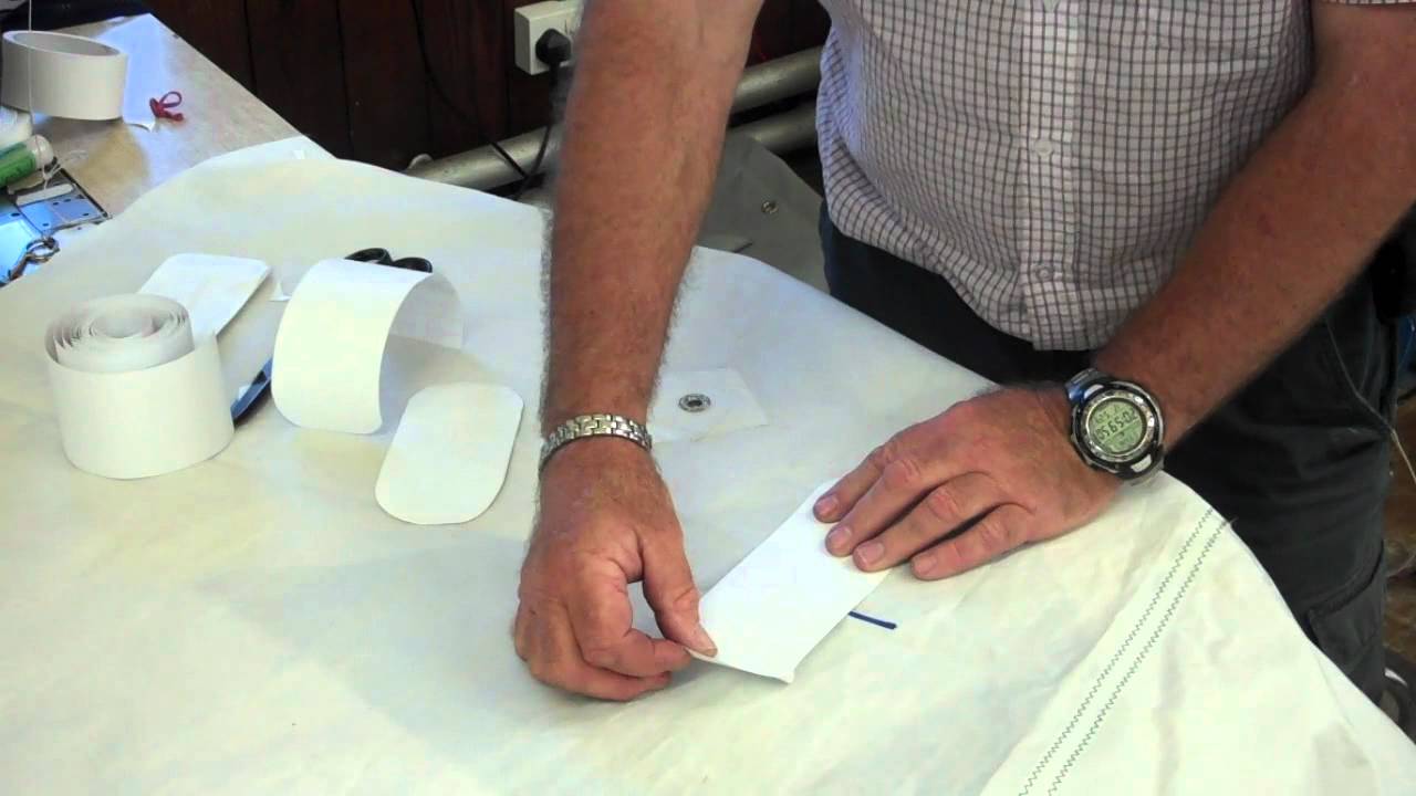 Sail Repair Video - Repairing a tear