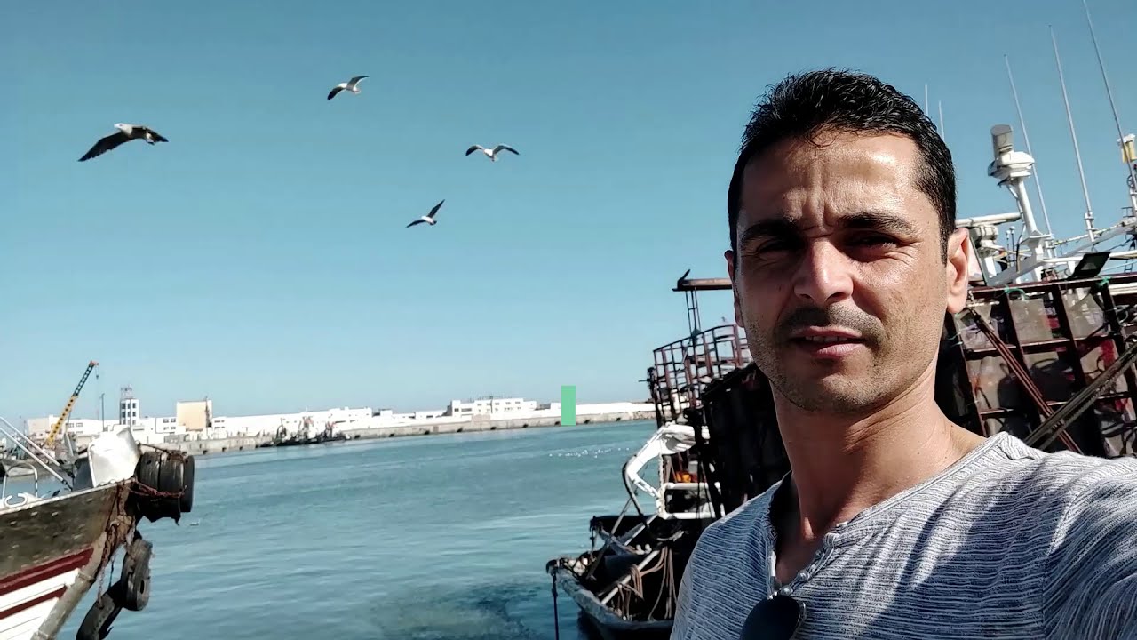 Port de Laâyoune MAROC   الثروة السمكية+ جولة رائعة  في مرسى مدينة العيون الصحراء المغربية