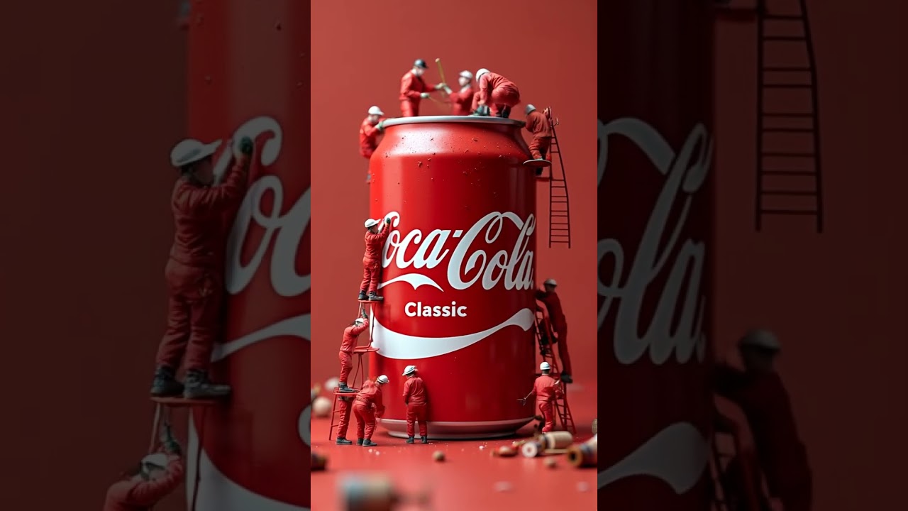 AI Creates Miniature Coca-Cola Ads: A Tiny Revolution! #ai #ads #cocacola  @coca-cola