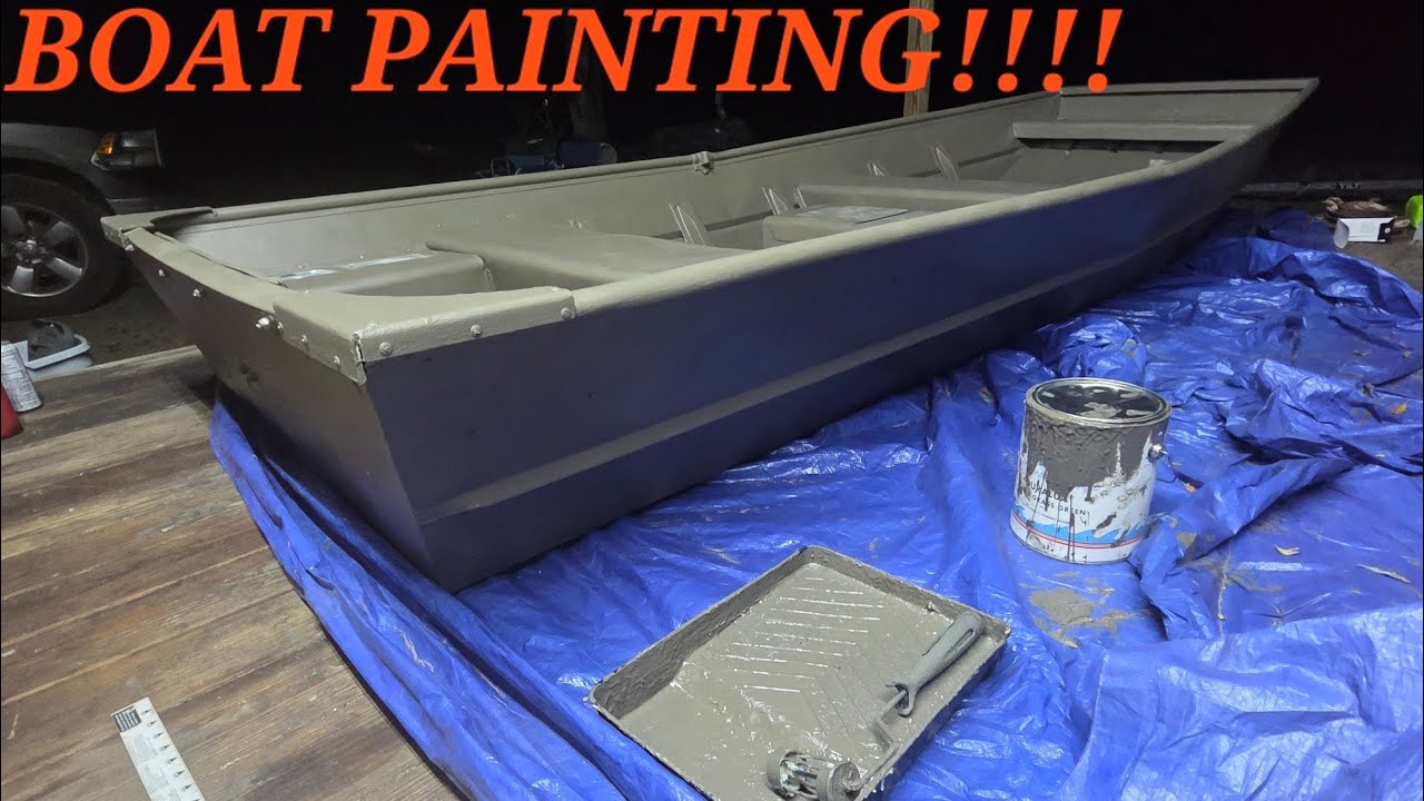 FINALLY PAINTING THE BOAT!!!!!