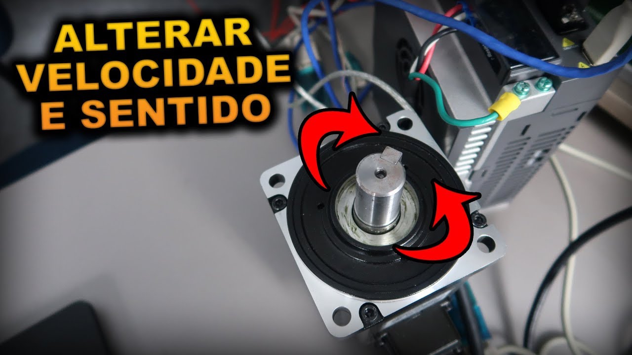 Como Alterar Velocidade e Sentido do Servo Motor! SERVO ACIONAMENTO! #05