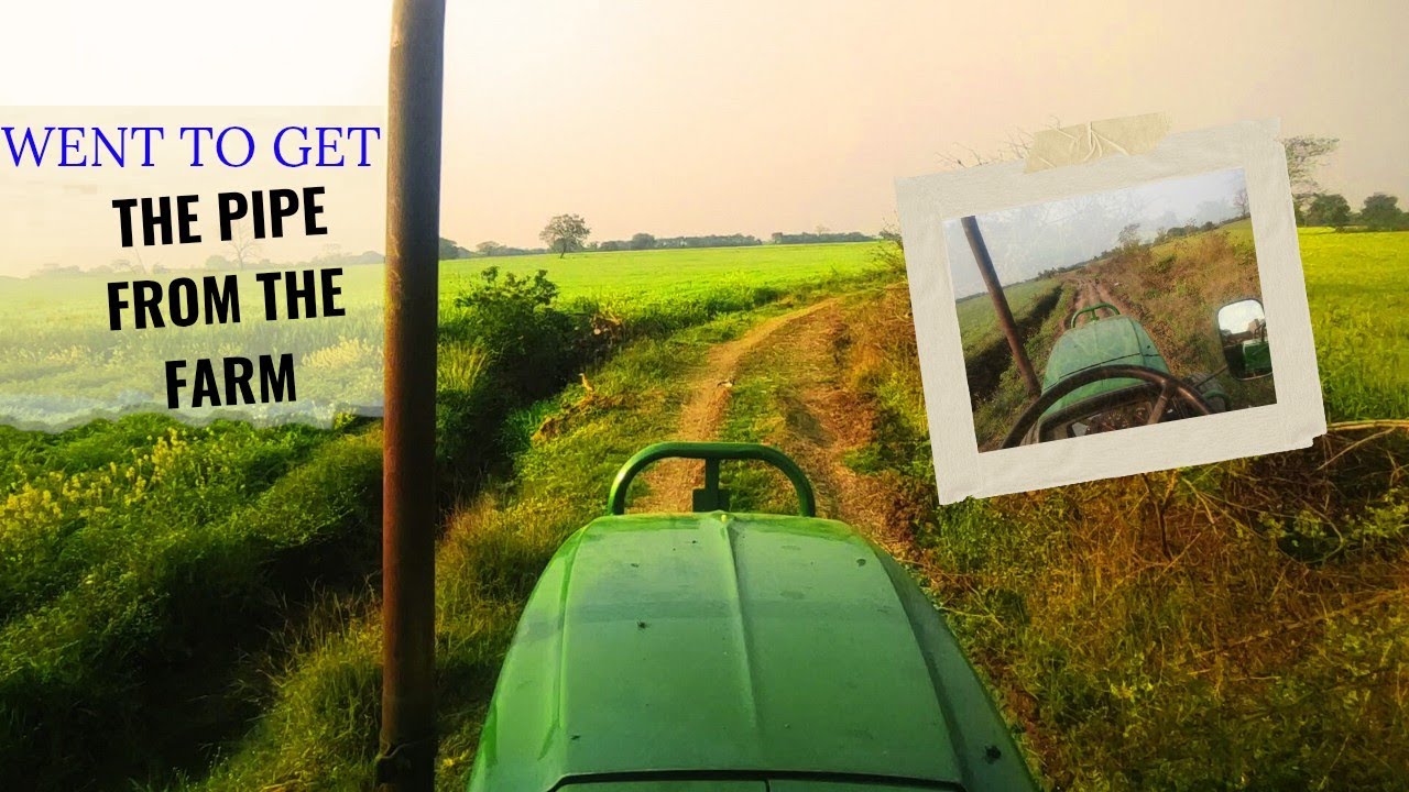 खेत से सारे पाइप निकालकर घर लेकर जाना है// All the pipes have to be taken home from the farm। 
