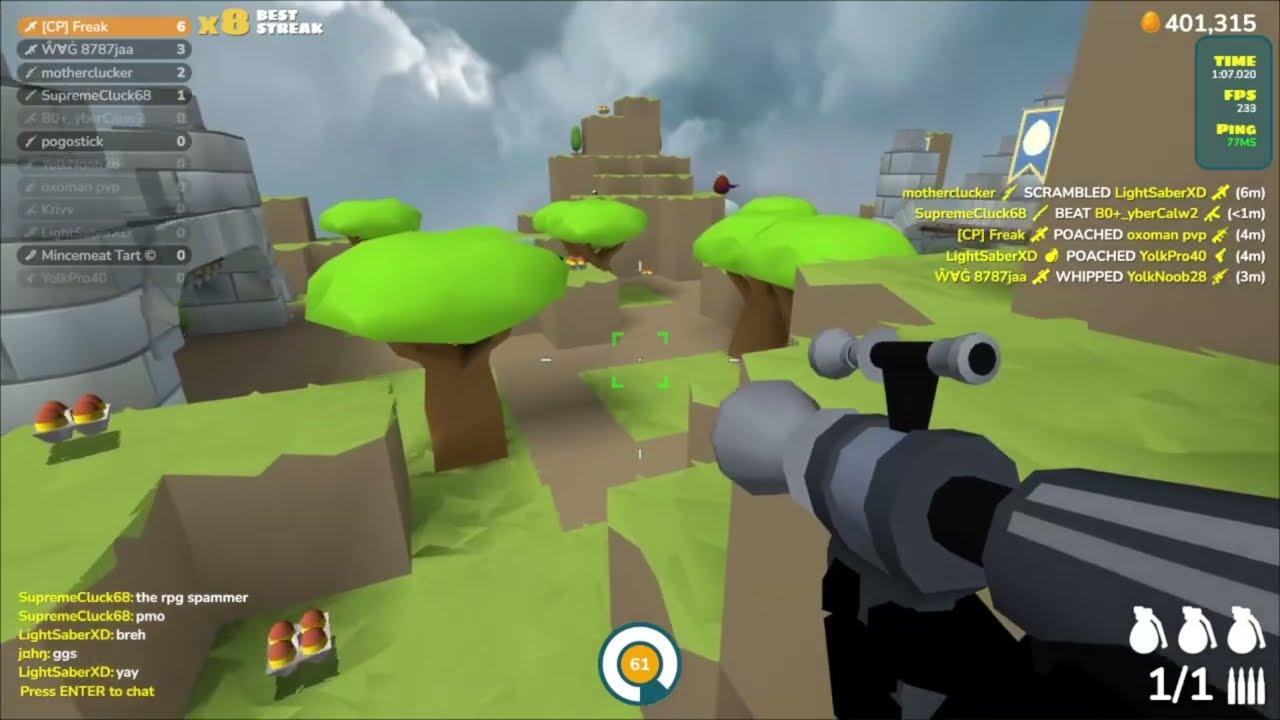 Nova tries the WORST guns in Shell Shockers!