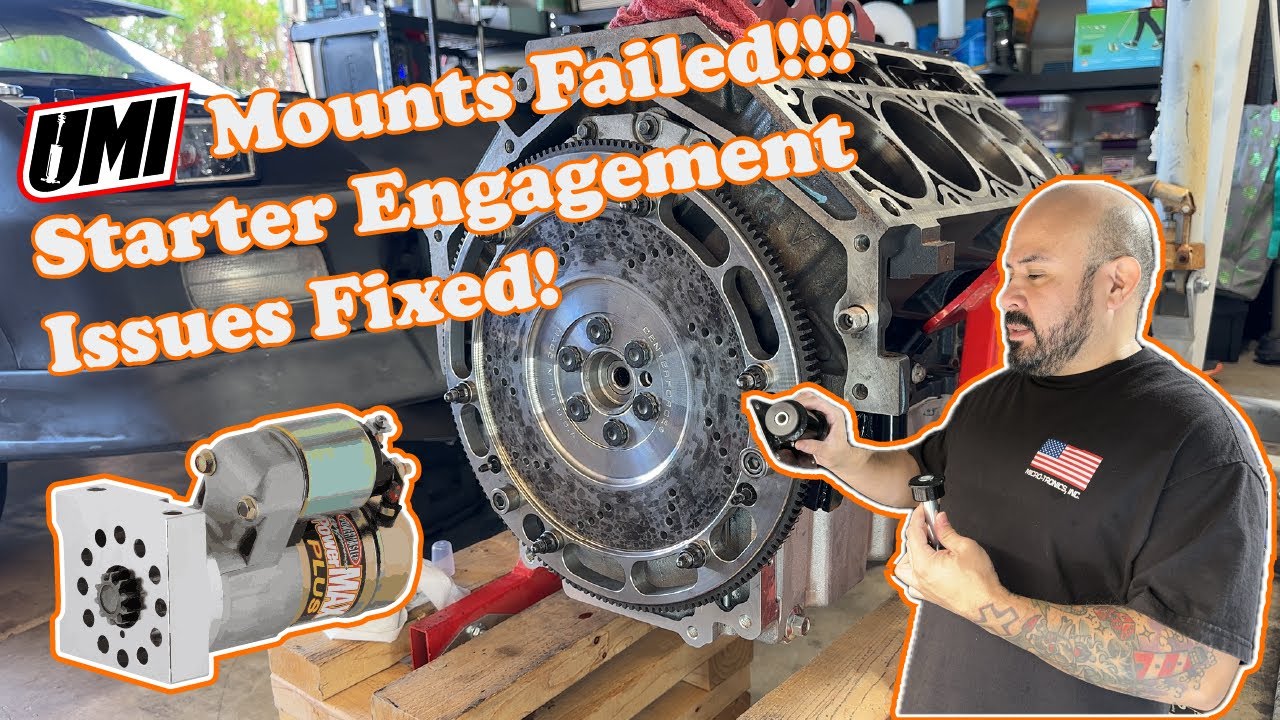Fixing Starter Engagement + Failed UMI Mounts | LS Camaro Clutch & Engine Install