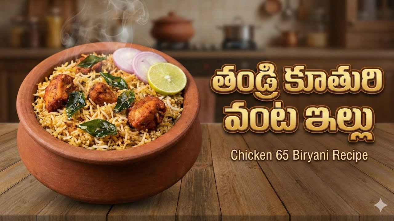 రెస్టారెంట్ స్టైల్ చికెన్ 65 బిర్యానీ.. ఇలా చేస్తే ముక్క మెత్తగా రుచి అదిరిపోతుంది! 🍗