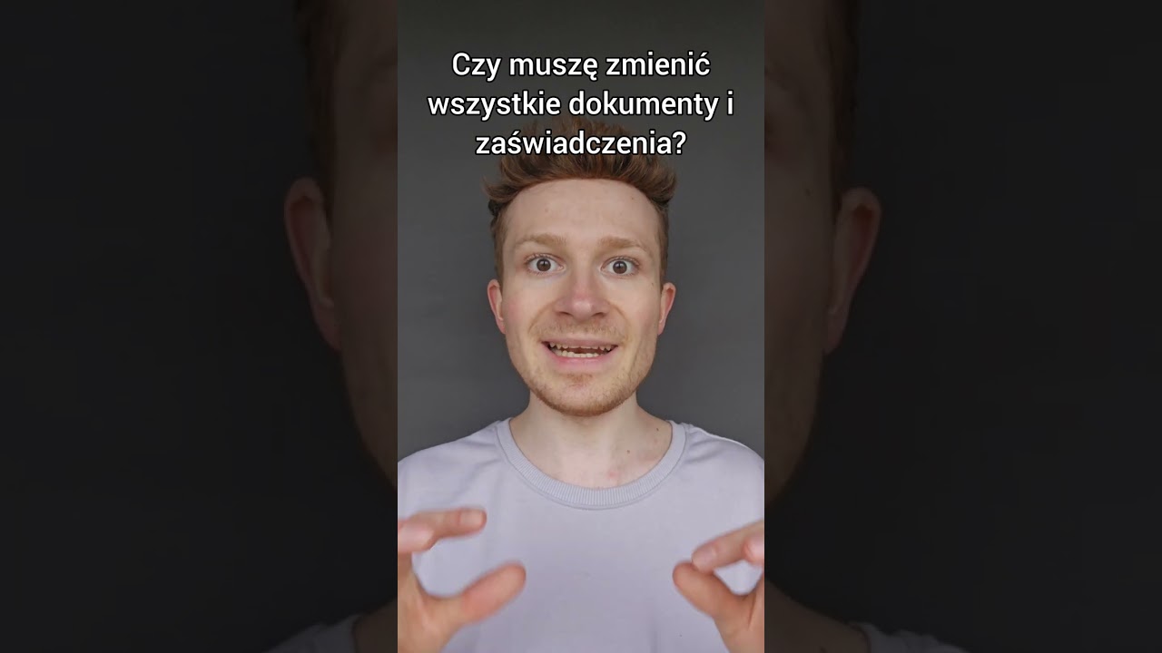 Zmiana imienia - najczęstsze pytania
