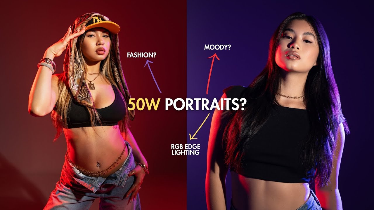 How to Create Stunning Studio Portraits with Just 50w Lights!