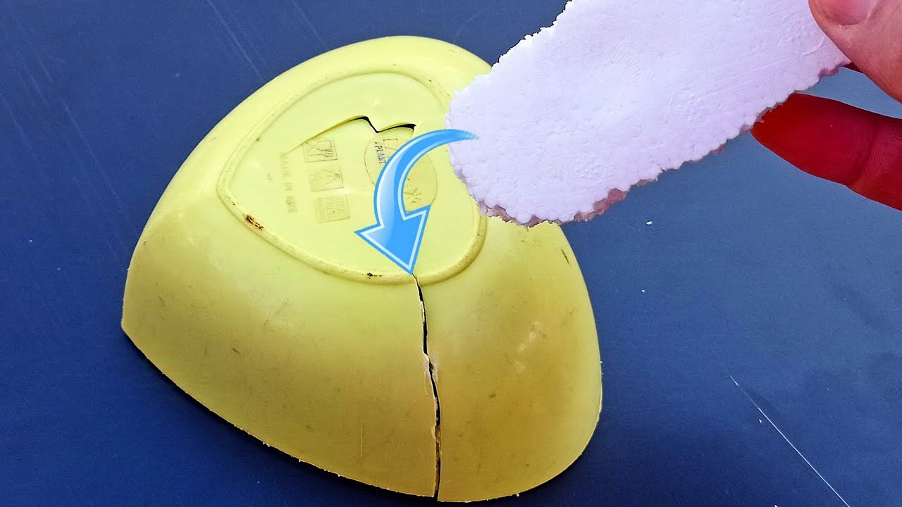 اصنع بنفسك أقوى لاصق ولحام للبلاستيك والرخام باستخدام مواد بسيطة! 🛠️🔥 how to welding plastic