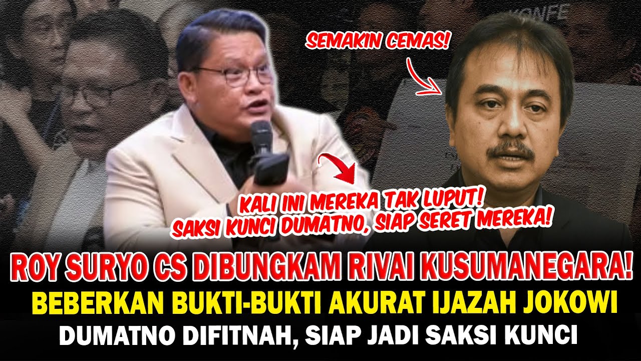 Rivai Kusumanegara Beberkan Sejumlah Bukti Akurat Ijazah Jokowi, Roy Suryo cs Bakal Kaget!