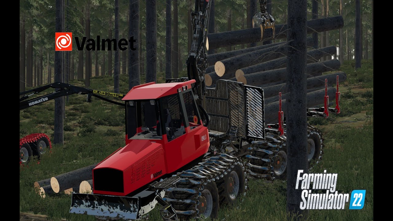 🌲[FS22] Valmet 890.3 working hard on Holmåkra!🌲