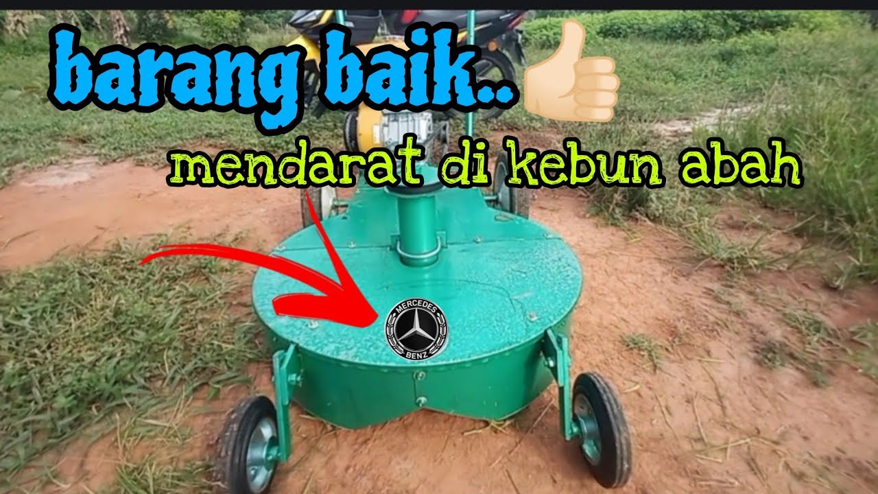 [Episod1221] pak long beli mesin rumput tolak. mudahkan kerja² bersihkan kebun