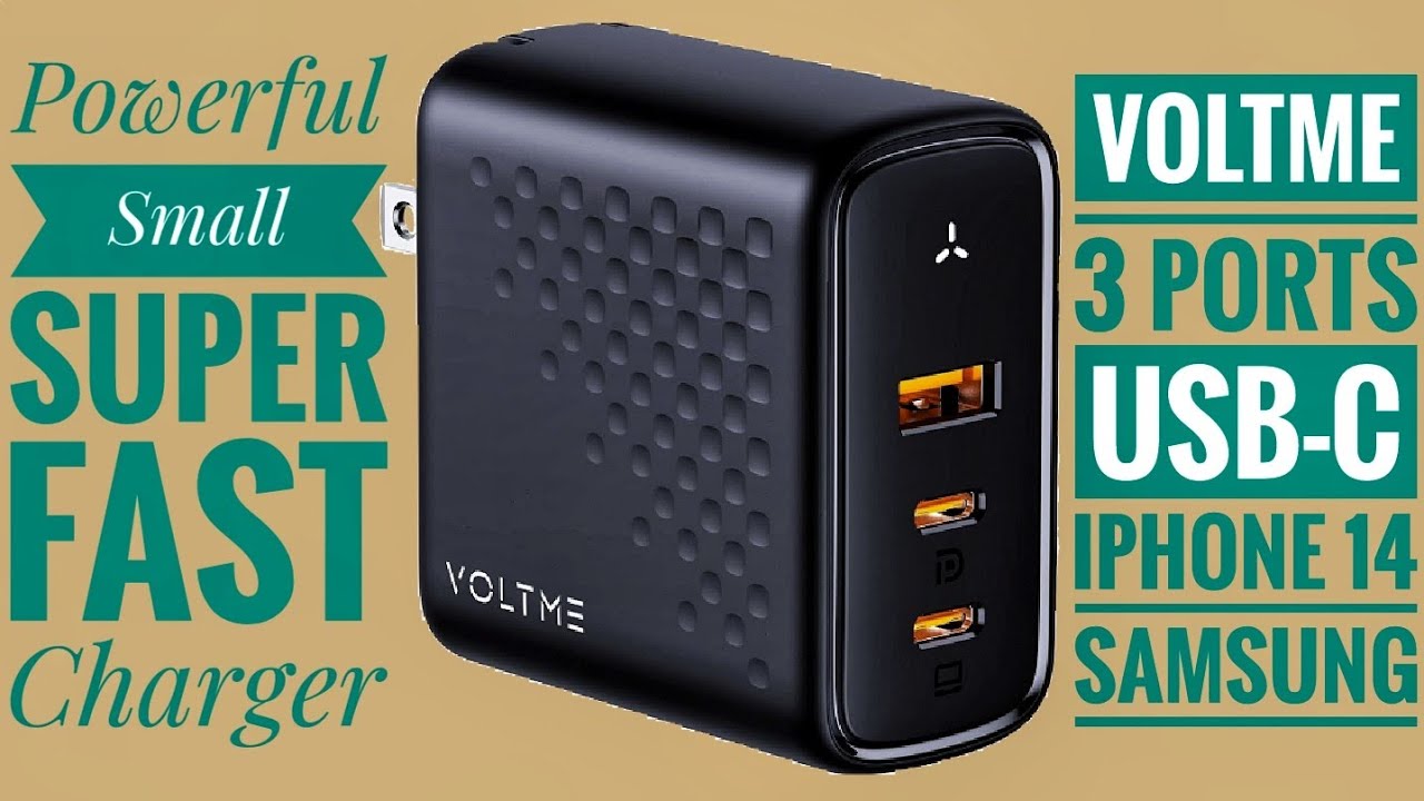 Best 100w: A Tech Review⚡️VOLTME REVO 100 watt GaN Fast Wall Charger (iPhone - Samsung) Best 💯😁