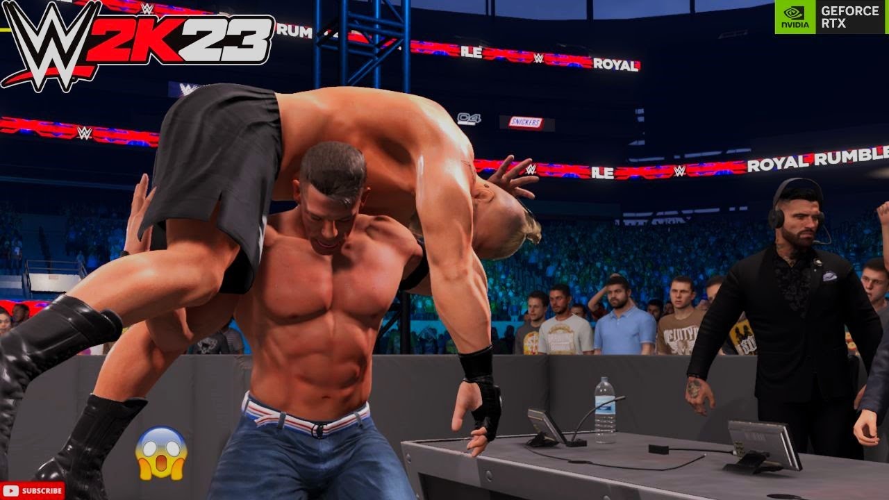 WWE 2K23 — Брок Леснар против Джона Сины — ПОЛНЫЙ ГЕЙМПЛЕЙ Большого матча