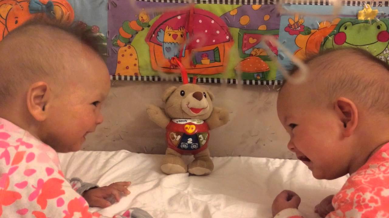 Identical Twin Babies Laughing and Copying Each Other