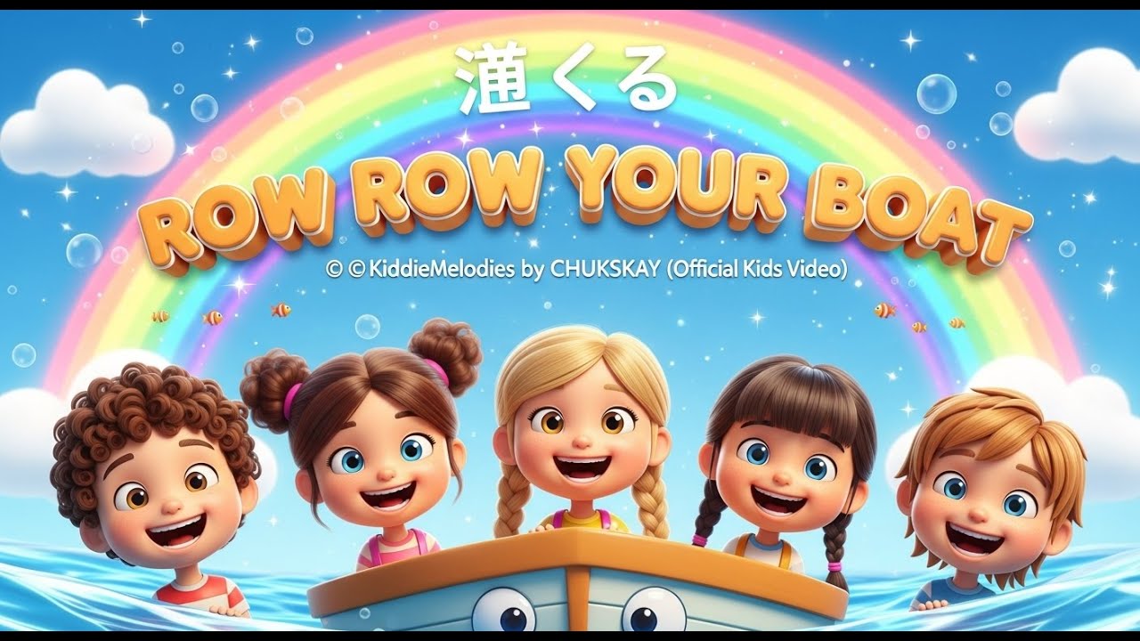 Row Row Row Your Boat — KiddieMelodies by CHUKSKAY (Official Kids Video)