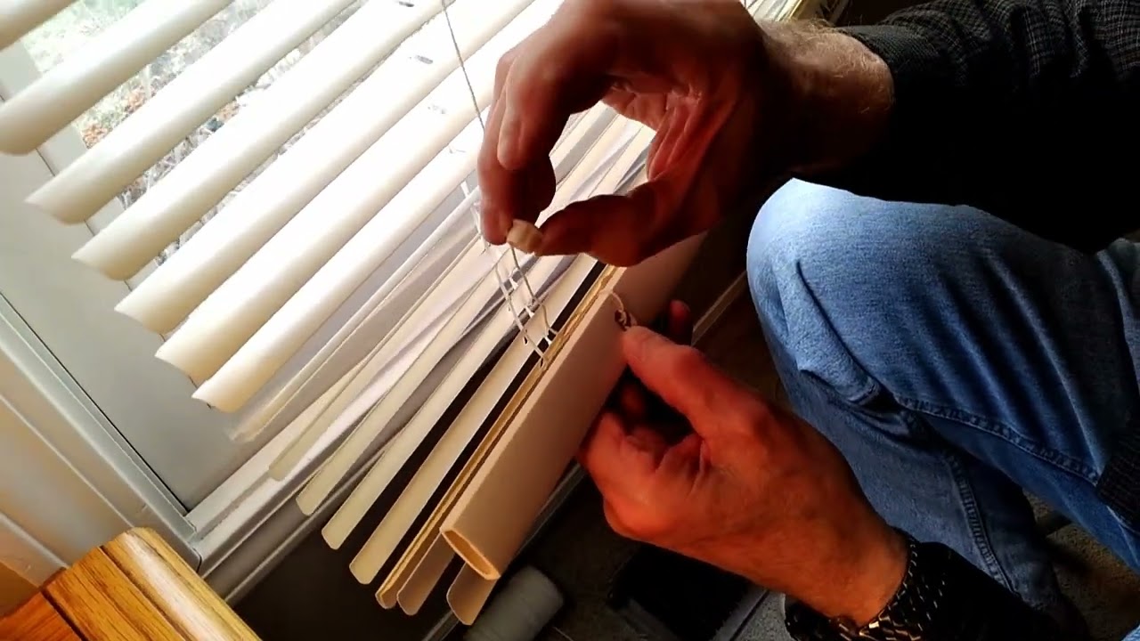 Repair Your Mini Blind Pull Cord Without Removing the Mini Blind From the Window.