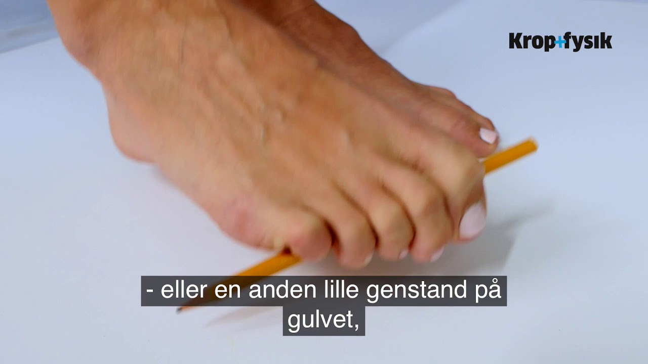 Fod-øvelser fra fysioterapeuten