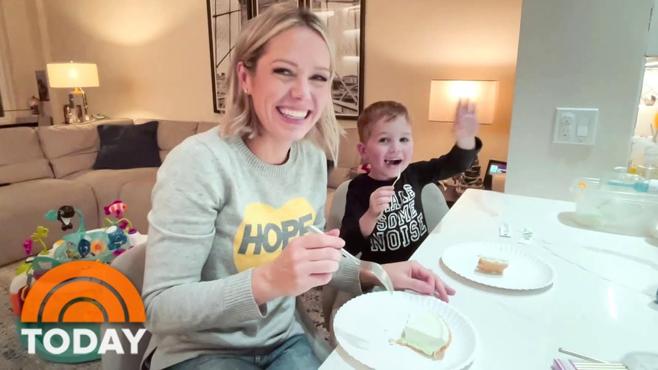 Dylan Dreyer And Son Calvin Make Jell-O Pie For Her Husband’s Birthday | TODAY