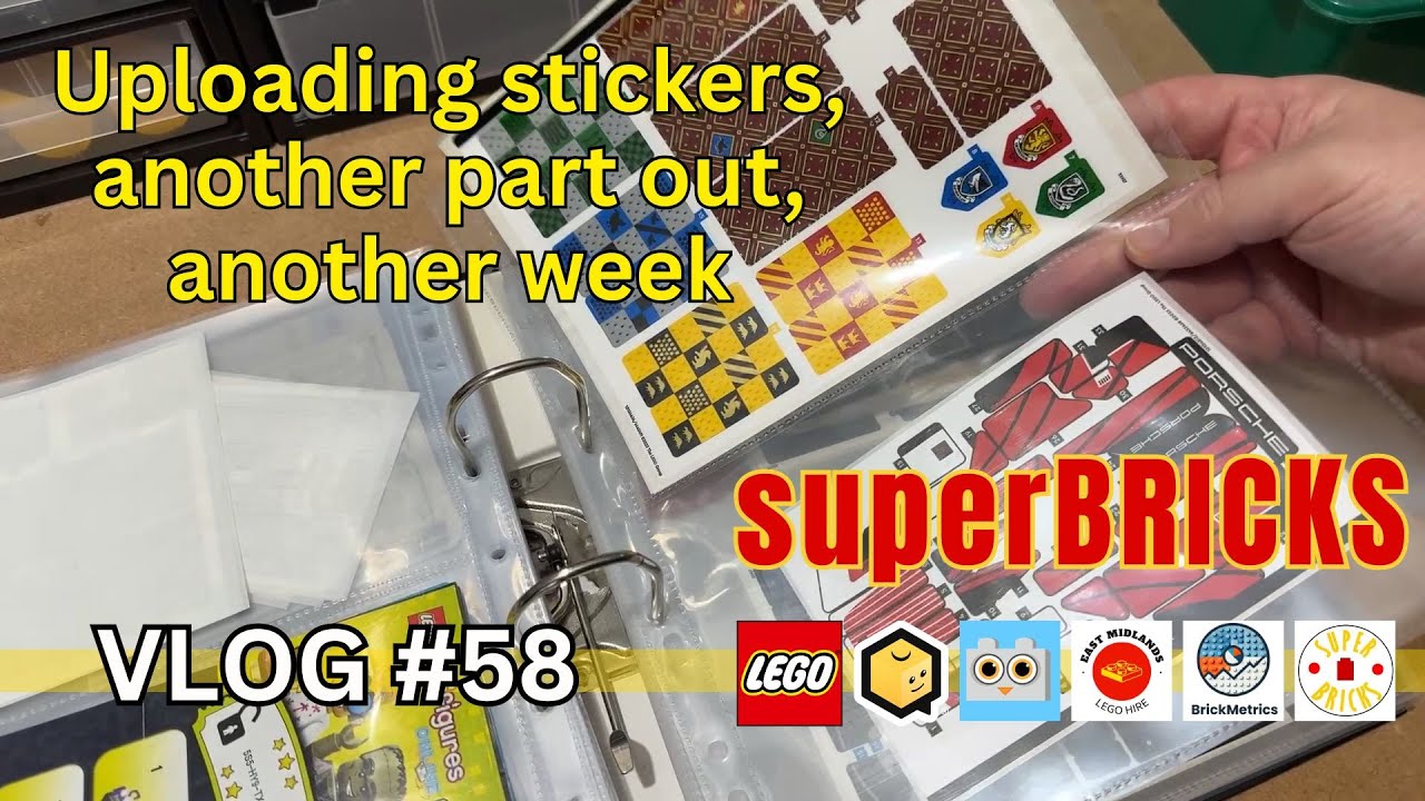 Uploading stickers & more new parts | VLOG58 UK #Bricklink Seller