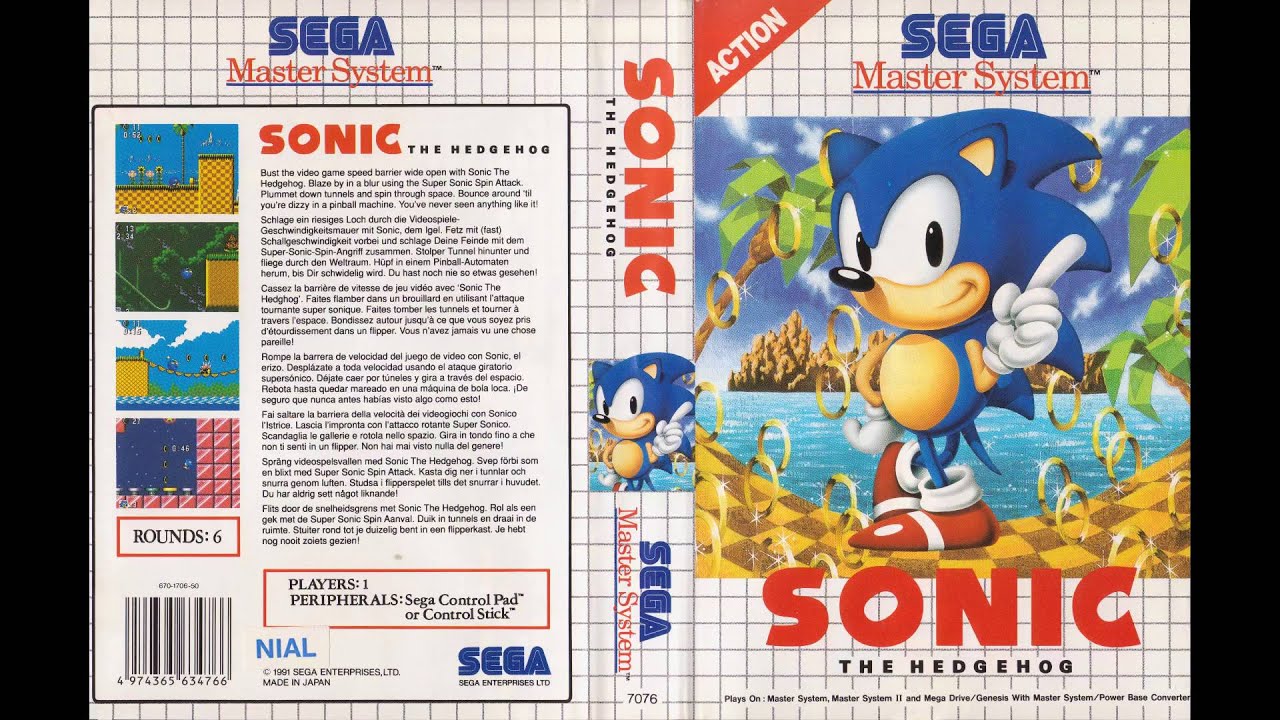 [SEGA Master System/SMS Music] Sonic the Hedgehog - Full Original Soundtrack OST