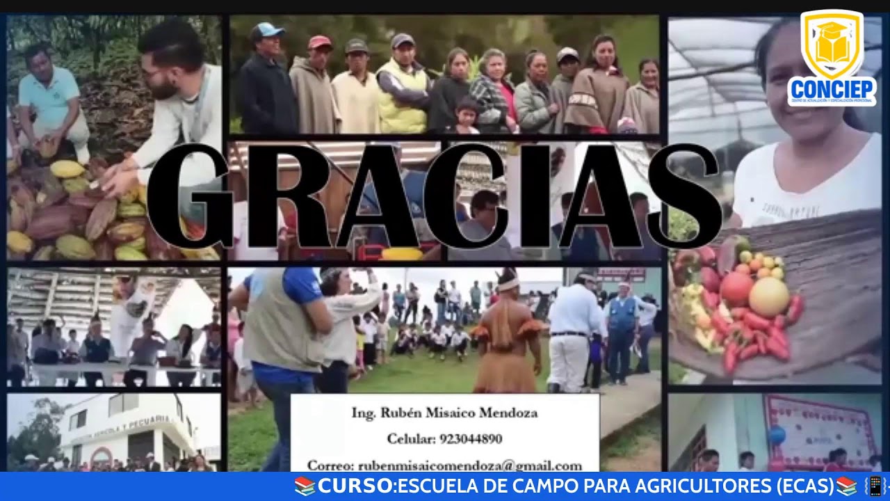 📚𝗖𝗨𝗥𝗦𝗢:ESCUELA DE CAMPO PARA AGRICULTORES (ECAS)📚