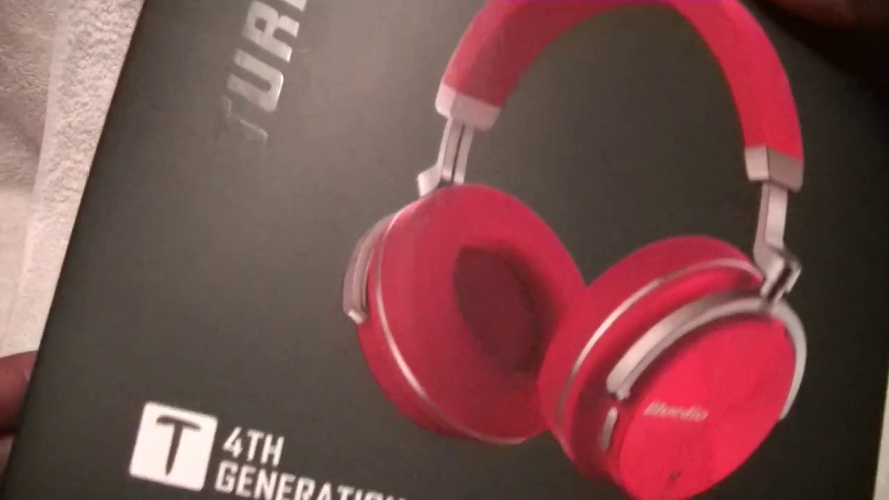 Bluedio T4 (Turbine) Over-ear Swiveling Wireless Bluetooth Headphones with Mic (Red)