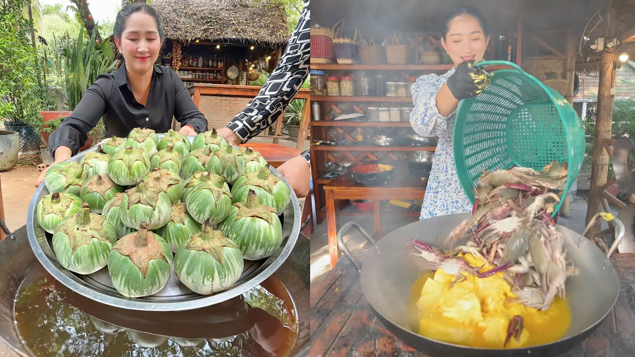 Chicken Curry, Fry Rounded Eggplant Stir Fry Pork, Butter Crab Stir Fry | Amazing Cooking Skill