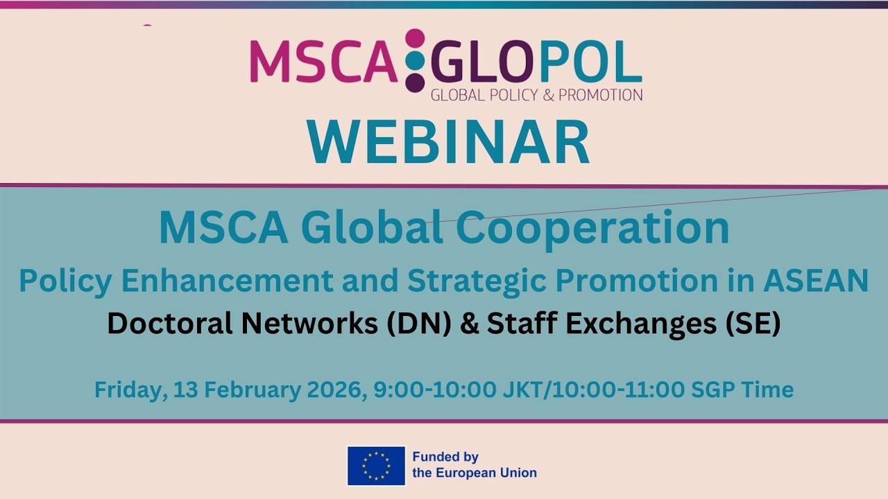 MSCA-GLOPOL ASEAN Webinar on Policy Enhancement & Strategic Promotion