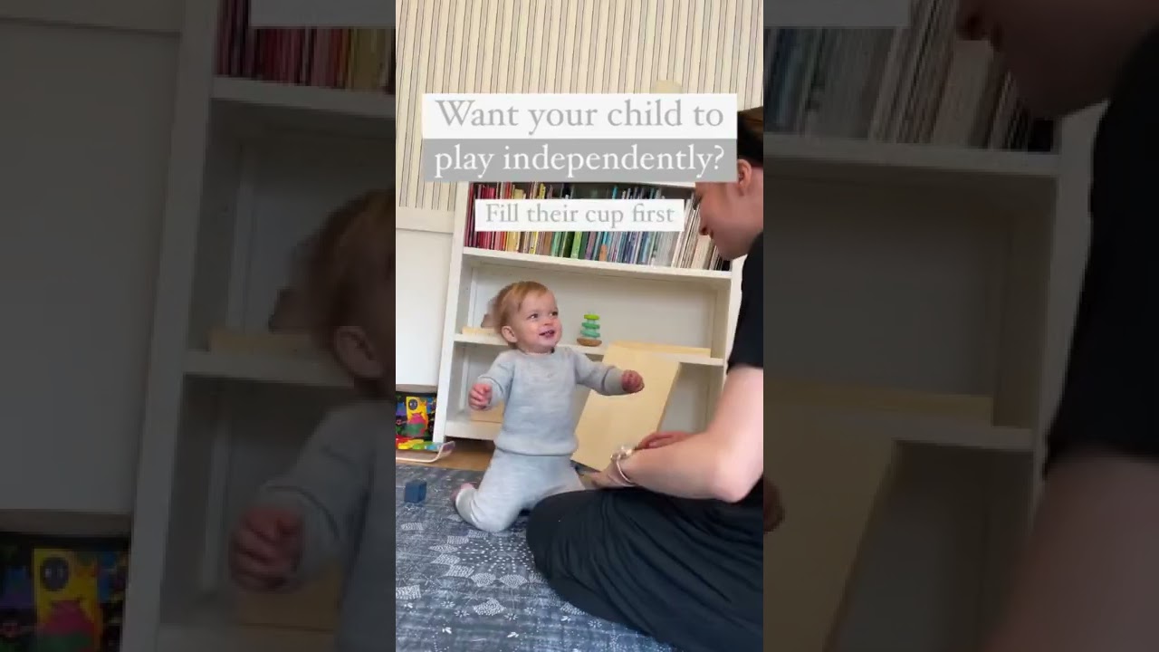 Want your child to play independently? Start here! #montessoritoddler #montessori #montessoriathome