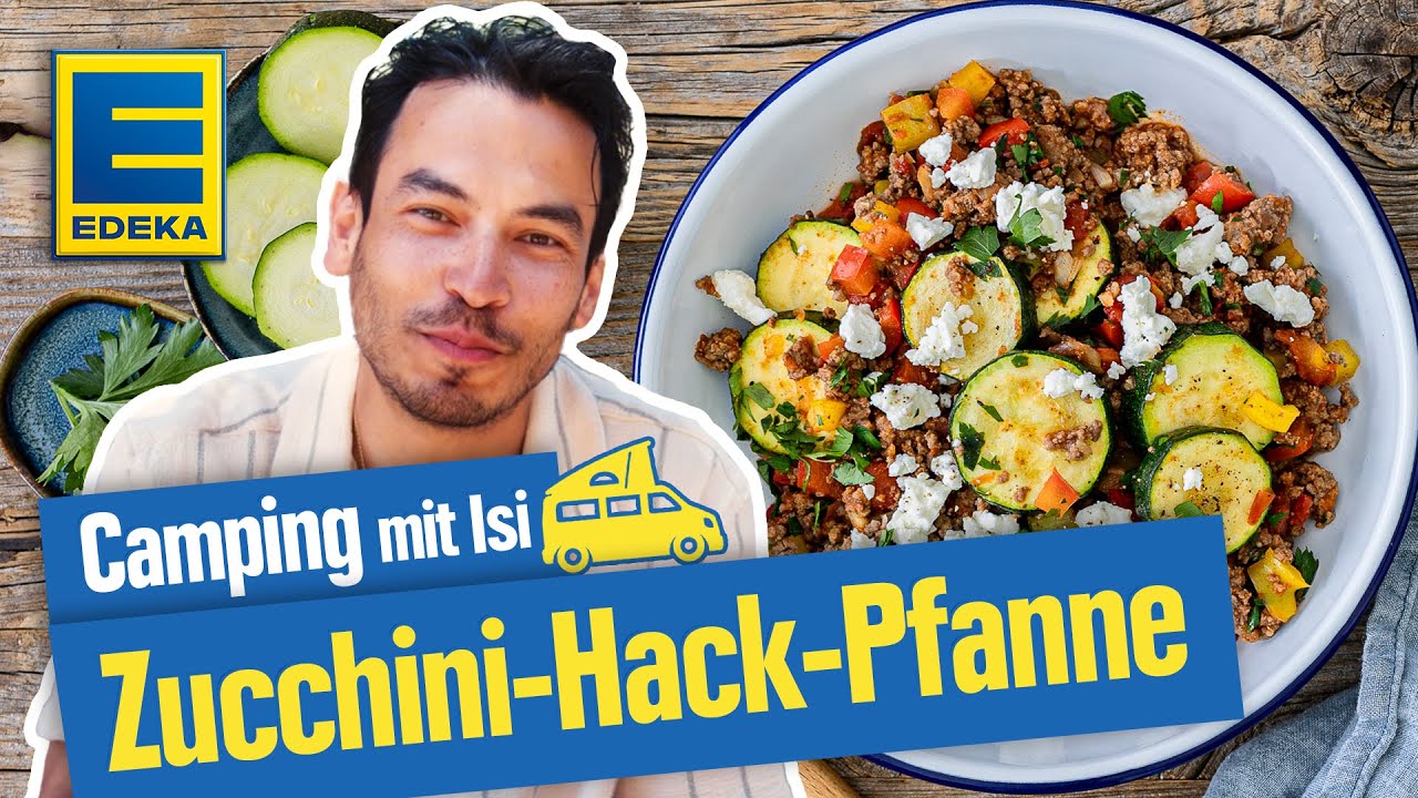 Einfache Zucchini Hackfleisch Pfanne | Camping mit Isi