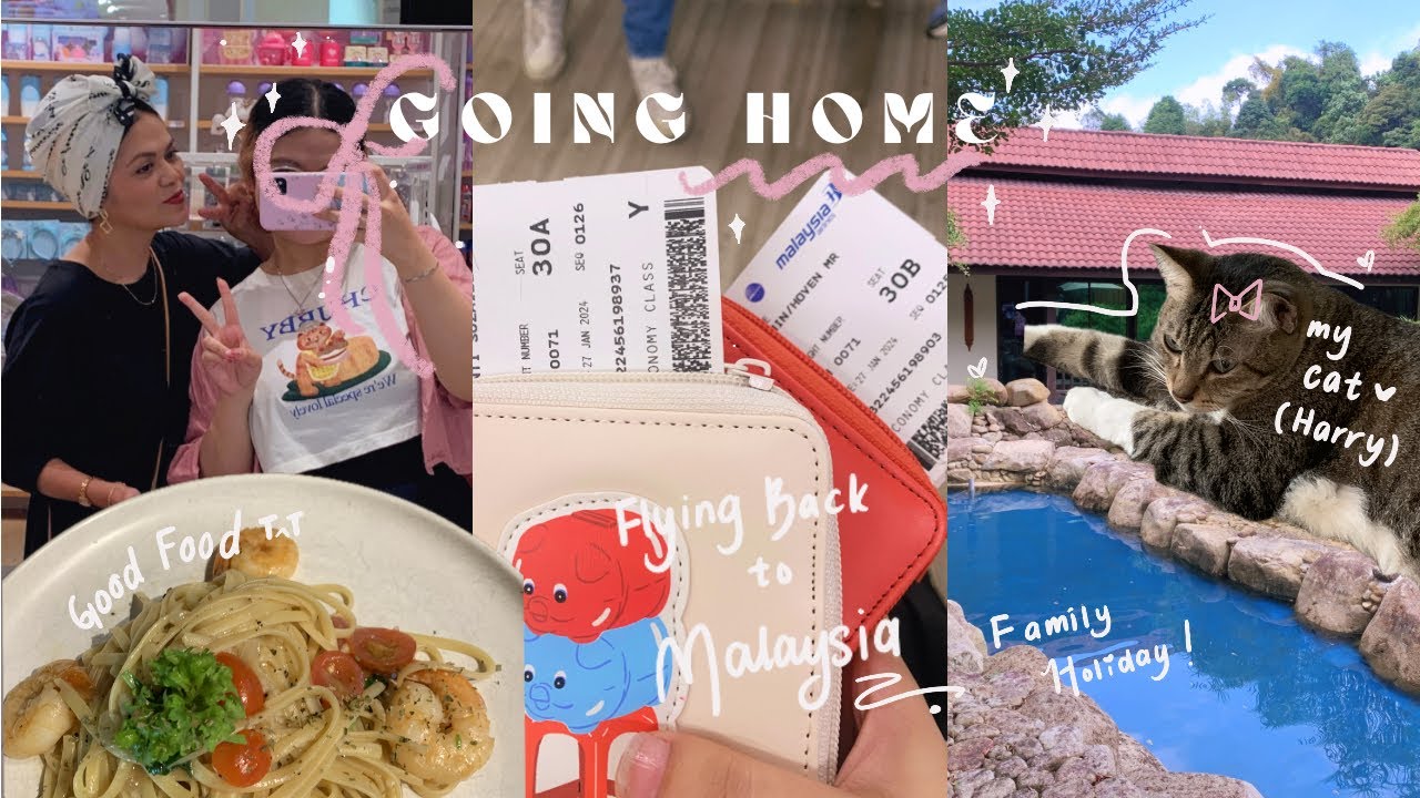 Malaysia Vlog ੈ✩‧₊˚ going back home, surprising my family and eating a lot