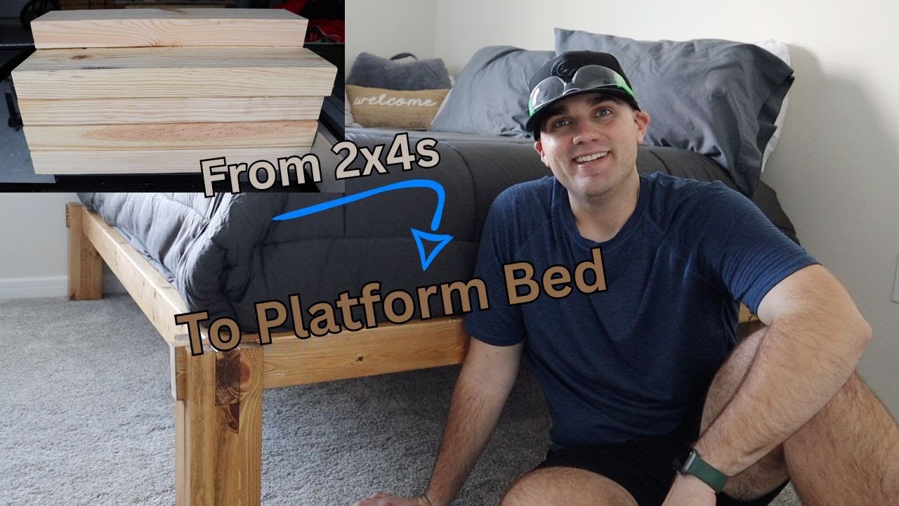 How to build a Copycat style Thuma Bed | DIY | Made with 2x4s | Castle Joint Bed