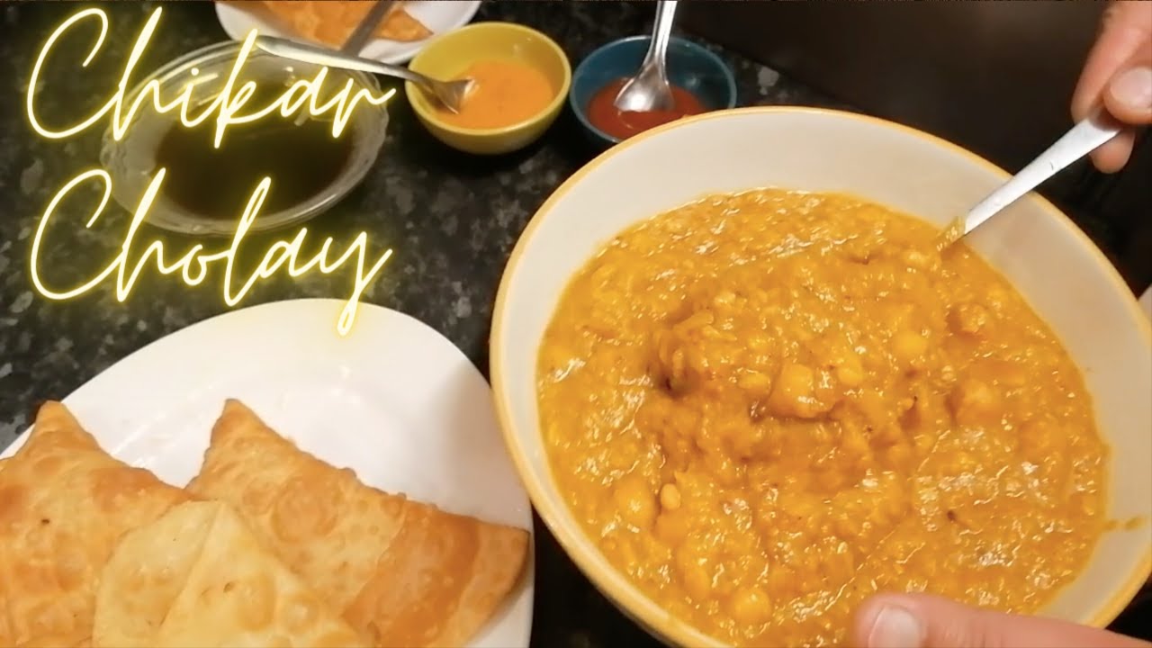 Chikar Cholay Recipe | Lahori Chikar Cholay | Street Style Cholay Samosa Chaat