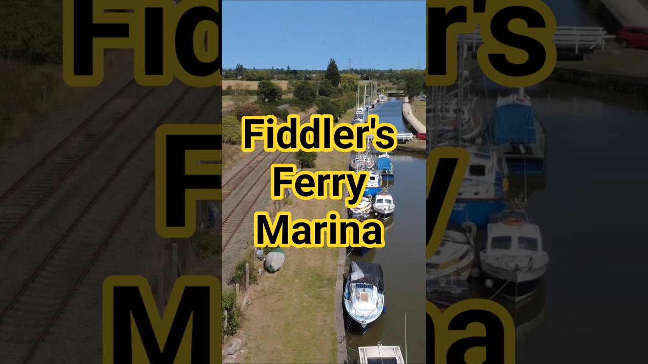 Fiddler's Ferry Marina - Beauty from out of the nowhere. #shorts #boat #dronefootage