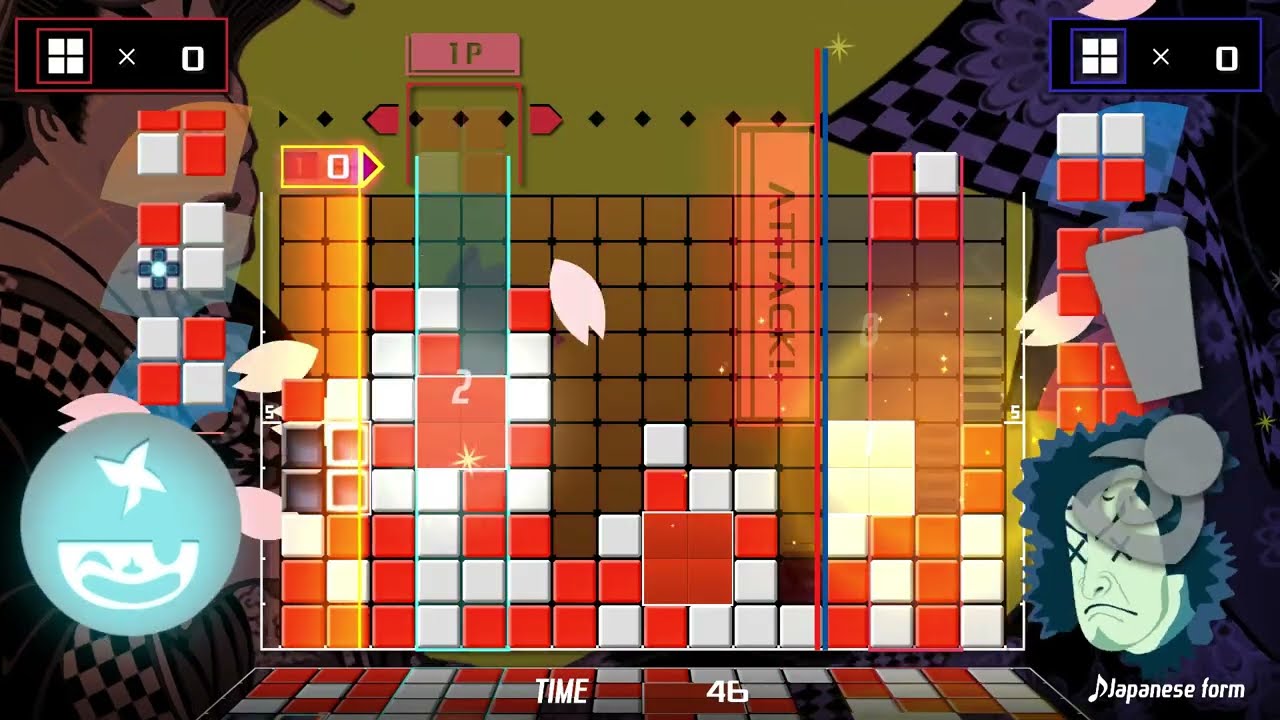 LUMINES REMASTERED Gameplay VS CPU Complete without Retry